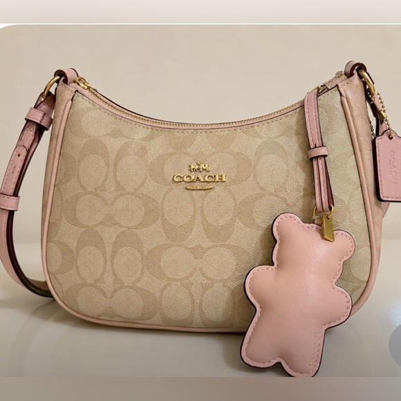 Nordstrom Accessories - Coach leather Pink Bear Bag Charm with Gold Tag NWT NEW Release CHARM ONLY